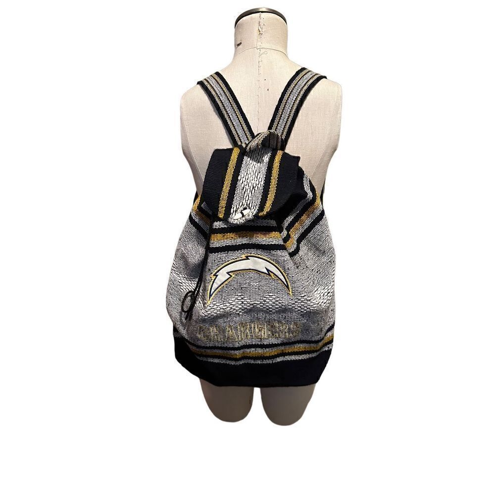 Los Angeles Chargers NFL Backpack School Knitted Embroidered Drawstring